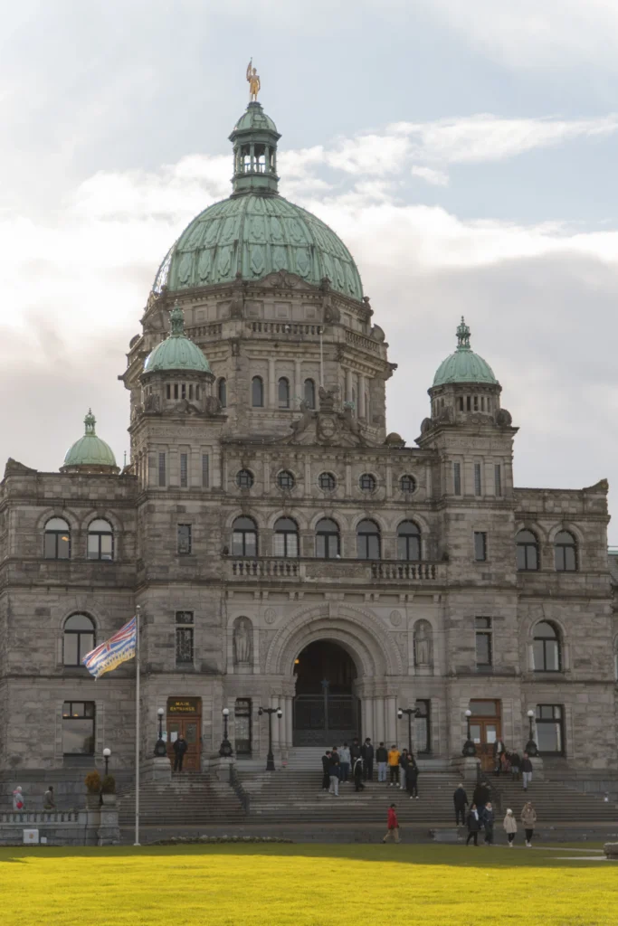 British Columbia Parliament Buildings in Victoria